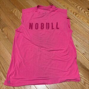NOBULL Men's Sleeveless Tee Neon Pink Medium